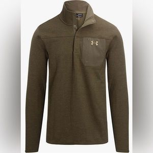 NWOT Men’s Under Armour Long Sleeve Sweater ColdGear Size Large Forest Green